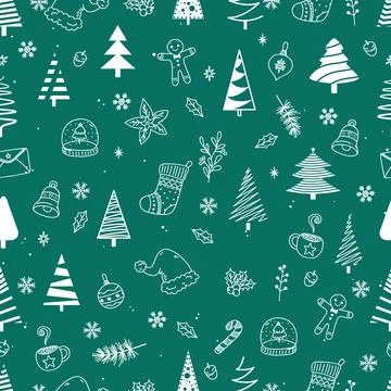 Christmas, New Year pattern Stock Illustration