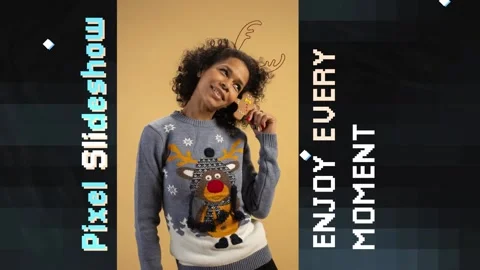 Christmas New Year Pixel Opener | After Effects Stock After Effects