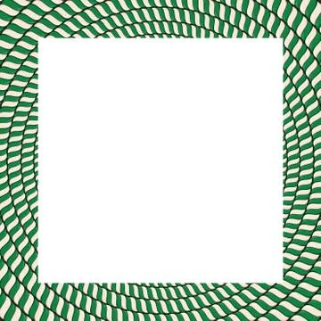 Christmas, new year rectangle candy cane frame with striped lollipop pattern  Illustrazione stock