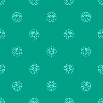 Christmas New Year seamless pattern advent wreath with bow. Holiday background Stock Illustration