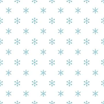 Christmas New Year seamless pattern with snowflakes. Holiday background. Snow Stock Illustration