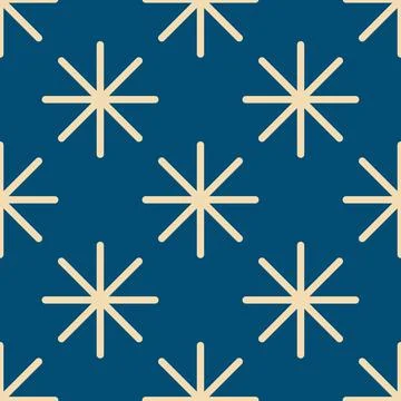 Christmas New Year seamless pattern with snowflakes. Stock Illustration