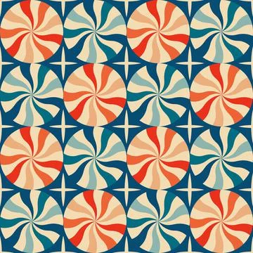 Christmas New Year seamless pattern with sweets. Stock Illustration