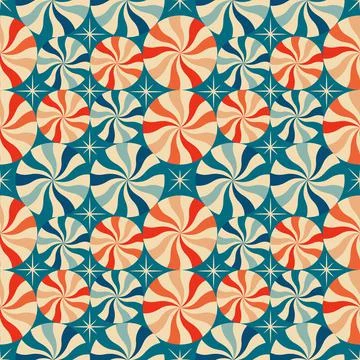 Christmas New Year seamless pattern with sweets. Stock Illustration