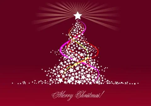 Christmas - New Year tree. Vector illustration Stock Illustration