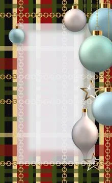 Christmas New Year vertical composition Stock Illustration