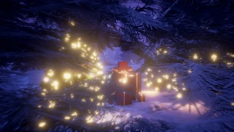 Christmas in the night 2 Stock Footage 86377892