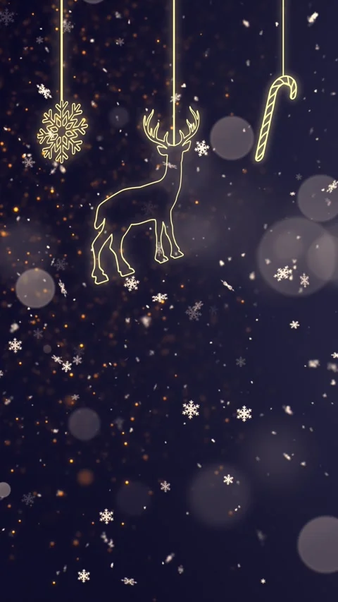 Christmas Night Background 2 Stock Footage 283964454