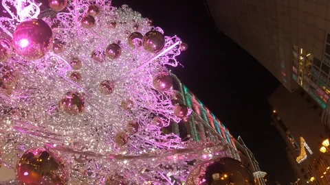 Christmas Night Stock Footage 99585466