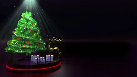 Christmas Night Particles Vídeo Stock 166297485