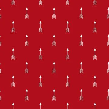 Christmas nordic pattern with arrows Illustrazione stock