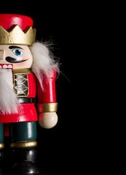Christmas nutcracker background Stock Photos