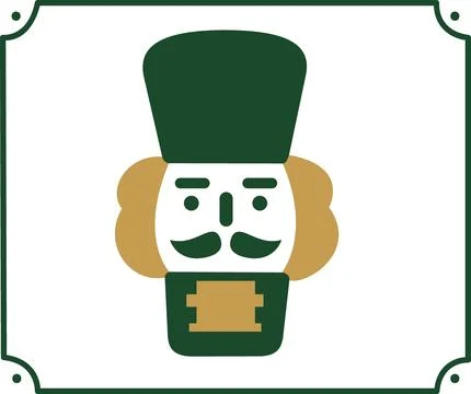 Christmas Nutcracker Character Icon Illustration Stock Illustration
