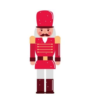 Christmas nutcracker character Illustrazione stock
