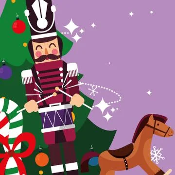 Christmas nutcracker design Stock Illustration
