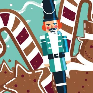 Christmas nutcracker design Stock Illustration