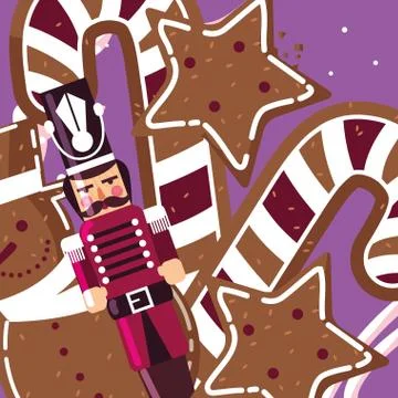 Christmas nutcracker design Stock Illustration