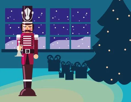 Christmas nutcracker design Stock Illustration