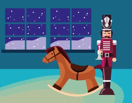 Christmas nutcracker design 스톡 일러스트