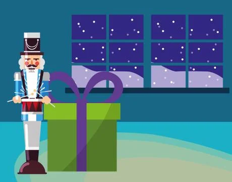 Christmas nutcracker design Stock Illustration