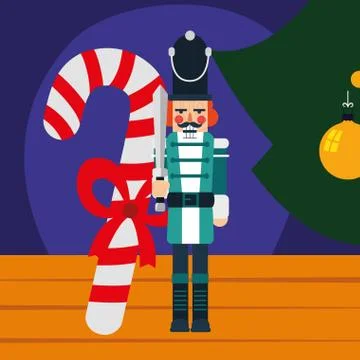 Christmas nutcracker design Stock Illustration