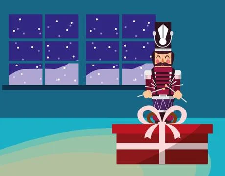 Christmas nutcracker design Stock Illustration