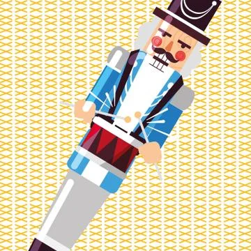 Christmas nutcracker design Stock Illustration