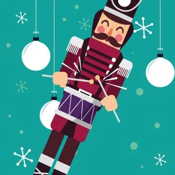 Christmas nutcracker design Stock Illustration