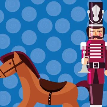 Christmas nutcracker design 스톡 일러스트