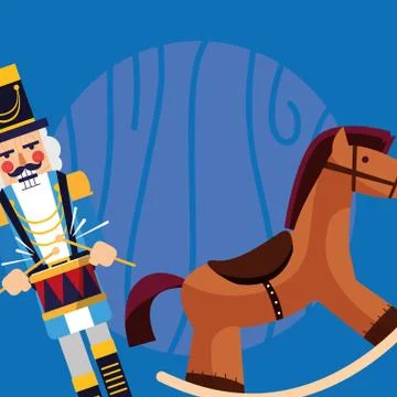 Christmas nutcracker design Stock Illustration