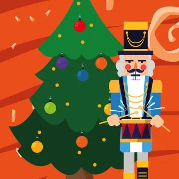 Christmas nutcracker design Stock Illustration