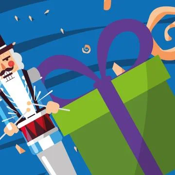 Christmas nutcracker design Stock Illustration