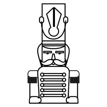 Christmas nutcracker design 스톡 일러스트