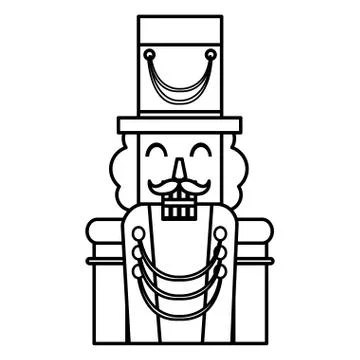 Christmas nutcracker design Stock Illustration
