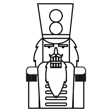Christmas nutcracker design Stock Illustration