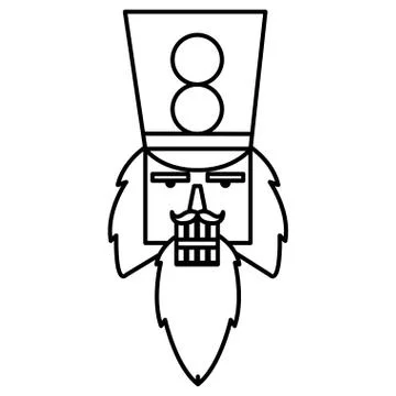 Christmas nutcracker design Stock Illustration