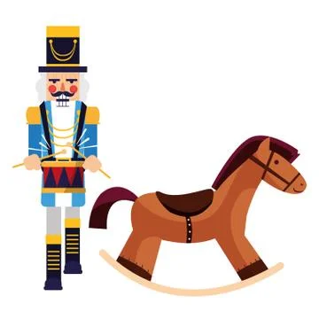 Christmas nutcracker design Stock Illustration