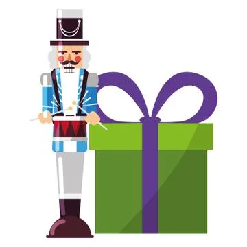 Christmas nutcracker design 스톡 일러스트