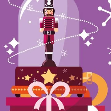 Christmas nutcracker design イラスト素材