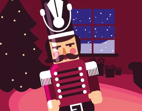 Christmas nutcracker design Stock Illustration