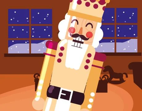 Christmas nutcracker design Stock Illustration
