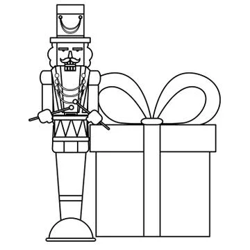 Christmas nutcracker design Stock Illustration