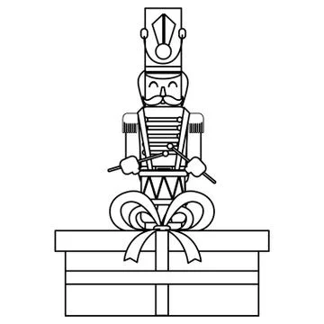 Christmas nutcracker design Stock Illustration