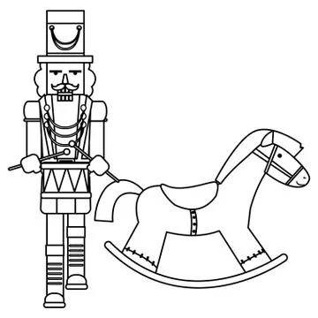 Christmas nutcracker design Stock Illustration