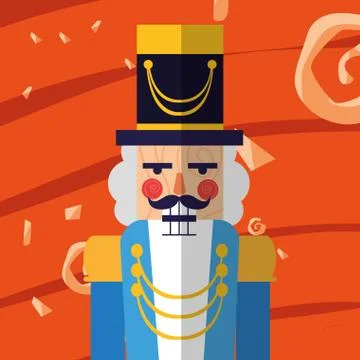 Christmas nutcracker design Stock Illustration