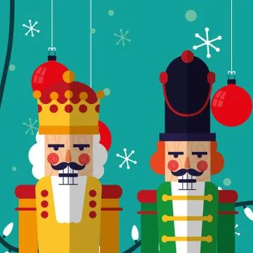 Christmas nutcracker design Stock Illustration