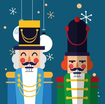 Christmas nutcracker design Stock Illustration