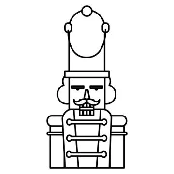Christmas nutcracker design Stock Illustration