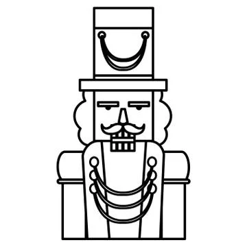 Christmas nutcracker design 스톡 일러스트
