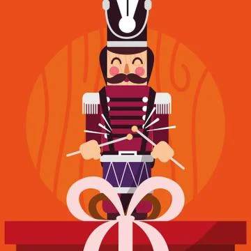 Christmas nutcracker design Stock Illustration